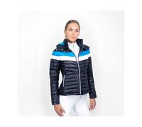 Battles Coldstream Southdean Quilted Jacket Navy and White and Blue - Medium