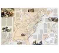 Battles of the Revolutionary War and War of 1812: 2 sided Map [Tubed] - Reference Map: Wall Maps History & Nature (National Geographic Reference Map)