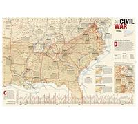 Battles of the US Civil War Map [Tubed] - Reference Map: Wall Maps History & Nature (National Geographic Reference Map)