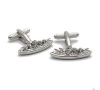 Battleship Cufflinks by Onyx Art New in Gift Box CK1003