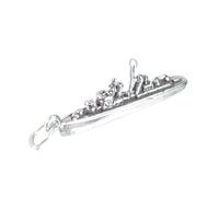Battleship Destroyer sterling silver charm .925 x 1 War Ships charms