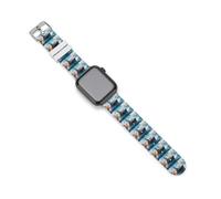Battleships Ocean And War Silicone Watchband Compatible with IWatch Classic Replacement Strap Soft Wristbands for Men Women 38mm/40mm