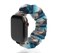 Battleships Ocean And War Watch Band Compatible with IWatch Bands Series 6 5 4 3 2 1 Elastic Replacement Wristband