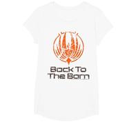 Battlestar Galactica Back to The Barn T-Shirt, Girls, White, Medium