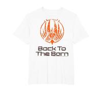 Battlestar Galactica Back to The Barn T-Shirt, Men's Big and Tall, White, 6X Tall