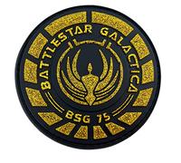 Battlestar Galactica BSG 75 Officer Black Gold PVC Airsoft Cosplay Patch