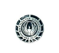 Battlestar Galactica BSG 75 Officer Metal Pin Badge (Silver)