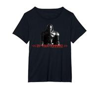 Battlestar Galactica Cylon by Your Command Portrait T-Shirt, Women's Plus, Black, 3X