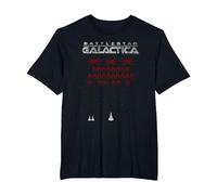 Battlestar Galactica Space Invaders Style T-Shirt, Men's Big and Tall, Black, 4X Tall