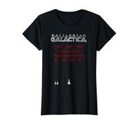 Battlestar Galactica Space Invaders Style T-Shirt, Women, Black, X-Small