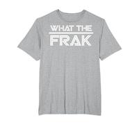 Battlestar Galactica What The Frak T-Shirt, Men's Big and Tall, Heather Grey, 4X Tall