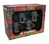 Catalyst Game Labs BattleTech | Miniatures | Northwind Highlanders Command Lance | Expansion | Miniature Game Ages 14+