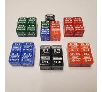 Battletech Standard & Special Movement Modifiers and Heat Modifier 25 Dice Bundle/Color Coded Walk Run Jump Heat and Special Modifier Dice