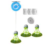 Battminton Practice Remounder, Badminton Trainer Rimbalz Ball - Single High Elastic Rope Badminton Training Tool - Sticky Hook Bouncer, Sports Aid for Principles