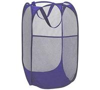 BATTOO Deluxe Strong Mesh Pop up Laundry Hamper Basket with Side Pocket Foldable Hamper for Laundry Room, Bathroom, Kids Room, College Dorm or Travel Royal Blue