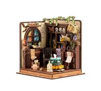 BATTREVO book nook kit-Alchemy Master-DIY 3D dollhouse wooden puzzle, DIY bookshelf decorative gifts, craft set for adults, Christmas birthday gifts