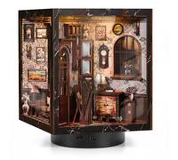 BATTREVO DIY book nook kit - Classical Instruments - with LED Light, DIY set for adults, nook book, 3D wooden kit for bookshelf decoration