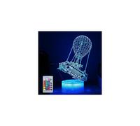 Batttlebus 3D LED Night Light with Remote - 16 Colors Mood Lamp, Vision Effect, Hot Air Balloon Decor