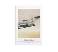 BATTTX Beastie Boys Poster, Licensed to Ill Canvas Poster Wall Art Decor Print Picture Paintings for Living Room Bedroom Decoration Unframe-style 24x36inch(60x90cm)
