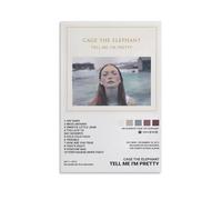BATTTX Cage The Elephant Posters Tell Me I'm Pretty Poster Canvas Poster Wall Art Decor Print Picture Paintings for Living Room Bedroom Decoration Unframe-style 12x18inch(30x45cm)