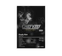 BATTTX Chief Keef Finally Rich Canvas Poster Bedroom Decor Sports Landscape Office Room Gift Unframe-style 12x18inch(30x45cm)