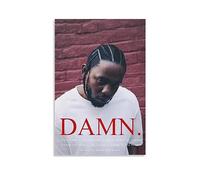 BATTTX Kendrick Lamar DAMN. Poster Canvas Poster Bedroom Decor Sports Landscape Office Room Decor Gift Unframe-style 16x24inch(40x60cm)