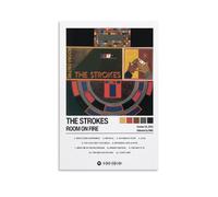 BATTTX The Strokes Poster Room On Fire Canvas Poster Bedroom Decor Sports Landscape Office Room Decor Gift Unframe-style 16x24inch(40x60cm)