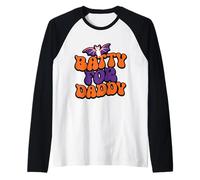 Batty for Daddy Halloween Costume Raglan Baseball Tee