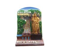 Batu Caves Malaysia 3D Refrigerator Magnet Resin Travel Souvenirs,Handmade Home & Kitchen Decoration Batu Caves Fridge Magnet Collection Gift
