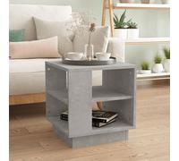 batul wooden coffee table with undershelf in concrete effect