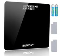 BATVOX Wide Talking Scales for Body Weight Accurate Digital Talking Bathroom Body Scale，Large LCD Screen，400 lb，Auto On & Off for Elderly Or Visually Impaired, Includes Batteries