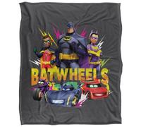 Batwheels Characters Polyester Soft Touch Blanket Multicoloured (152Cm X 127Cm)