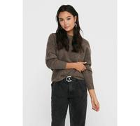 ONLY Women's ONLDANIELLA L/S Pullover KNT NOOS Sweater, Major Brown, M