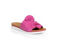 Batz Amelia Leather Womens Ladies Slip-on Sandals Clogs Slides Mules Shoes, Pink, EU 38, UK 5