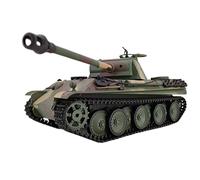 BAUBAUPLAY 1/16 Scale RC German Panther G Tank, 2.4Ghz Radio Controlled Military Battle Tank Toy with Lights & Sounds