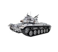 BAUBAUPLAY 1/16 Scale Remote Control RC Tank, Magach 3 Military Battle Tank Toy with Lights&Sounds