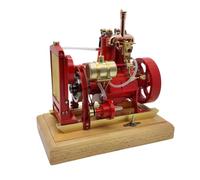 BAUBAUPLAY Combustion Engine Construction Kit, 5CC Vertical Synchronous Two Cylinder Petrol Engine Model, Physics Experiment Toy Adult - H74