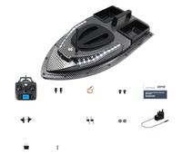 BAUBAUPLAY RC Fishing Bait Boat, V900 12000mAh 500m 1.5kg Capacity Dual-Hopper GPS RC Bait Boat with Auto Release, RC Bait Boats Speedboat Fishing Gifts for Men