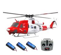 BAUBAUPLAY UH-1Y RC Helicopter, 2.4G 6CH Remote Controlled Helicopter with Lidar Location, Military Helicopter Toy Gift for Adults - RTF
