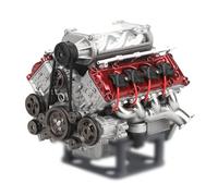 BAUBAUPLAY V8 Engine Kit, MAD RC 3D Pressure Combustion Engine Model + Supercharger Model + Battery Plastic Holder Motor Model for Technology Enthusiasts - KIT