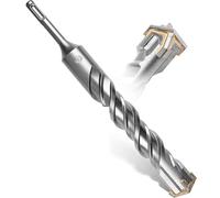 BAUBECK SDS Plus Drill Bit 30 mm x 260 mm Long for Concrete and Stone - Premium 40CR Steel, Durable - 4 Cutting Masonry Drill Bits 30 mm for Best Results - SDS+ Drill Bit 30 mm Concrete Drill Bit SDS