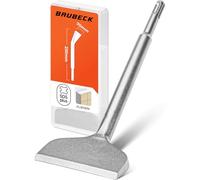 BAUBECK SDS Plus Robust Tile Chisel - Quick Removal of Plaster and Adhesive Residues [10° Angled], Heat-Hardened, 250 mm Long Flat Chisel SDS Plus - Chisel for Hammer Drill SDS Plus Tile Chisel