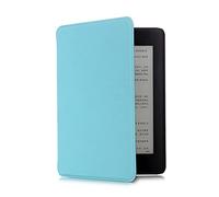 BAUBEY Holding Case for Kindle Paperwhite fits all Paperwhite generations(New Paperwhite 2012, 2013, 2015 and 2016 Versions) - Premium Hard PC Back Shell Cover with Auto Wake/Sleep (Light Blue)