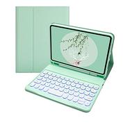 BAUBEY Keyboard Case for iPad Mini 7 Colors Backlit Detachable Keyboard Slim Leather Folio Shockproof Cover for Apple iPad Mini 5 2019/iPad Mini 1 2 3 4 (Green)
