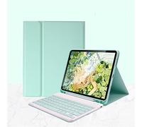 BAUBEY Keyboard Case for Samsung Galaxy Tab A8 10.5 inch 2021 Model (SM-X200/X205/X207), Shockproof Stand Cover with Detachable Color Keyboard & S Pen Holder (Green)