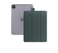 BAUBEY Magnetic Case Compatible with iPad Pro 11 2021/2020/2018, Multi-Angle Smart Stand Magnetic Cover with Pencil Holder, Auto Sleep/Wake Shockproof PU Leather Case for iPad Pro 11 (Army Green)