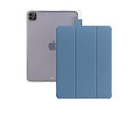 BAUBEY Magnetic Case Compatible with iPad Pro 11 2021/2020/2018, Multi-Angle Smart Stand Magnetic Cover with Pencil Holder, Auto Sleep/Wake Shockproof PU Leather Case for iPad Pro 11 (Blue)