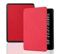 BAUBEY Magnetic Case for 6.8" Kindle Paperwhite 11th Generation 2021 / Kindle Paperwhite Signature Edition- Shockproof Cover with Auto Wake/Sleep for Kindle Paperwhite 2021 E-Reader (Red)