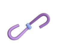 BAUBEY Thigh Training Equipment, Multifunctional Thigh Master Muscle Fitness Equipment Thigh Trimmer Leg Exercise Home Gym Yoga Sport Slimming Training (Purple)