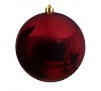 Bauble XXL Dark Red Matt, Shatterproof - Christmas Bauble XXL - 250 mm
